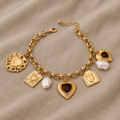 Opulentes Skulpturales Gliederarmband