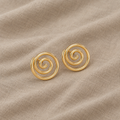 Strahlende Spiral-Ohrstecker