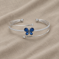 Schmetterling Silber Armreif
