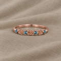 Statement-Ring mit Vintage-Rose
