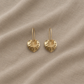 Luxe Blatt Anhänger Ohrringe