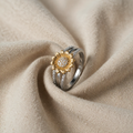 Sonnenblume Glänzender Diamantring
