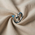Ring mit Wal und blauer Flosse