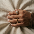 Vielseitiges Baguette Zirkonia Ringset