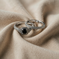 Schwarzer Onyx Glänzender Ring