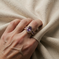 Odelia Violetter Lumina Ring | Roségold