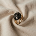 Onyx Kugelförmiger Statement-Ring