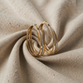 Retro Gold Ring Ohrringe