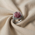 ROSA NOSTALGIE RING Rosengold Silber