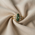 SMARAGDRING goldener Zirkonring