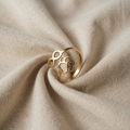 Verstellbarer Infinity-Ring – Edelstahl