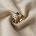 Vintage ring mit kubischem Zirkonia-Besatz