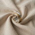 Vintage Wende-Ring aus Gold und Silber