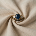 VINTAGE-SAPHIR-GOLDRING