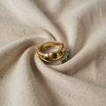 Vintage-Schutz Vergoldeter Edelsteinring
