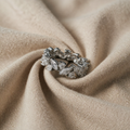 Vintage-inspirierter Kristall-Ewigkeit-Ring