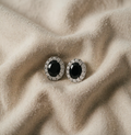 Ovaler Weißer Saphir Ohrschmuck