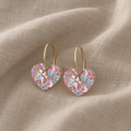 Zuckerplum Herzohrringe | Gold