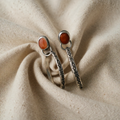 Vintagestyle Onyx Boho Elegante Ohrringe
