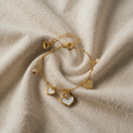Cilja – Armband mit drei Herzanhängern goldfarben