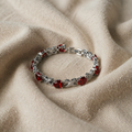 Silbernes Ruby-Armband