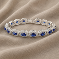 Vintage-Saphir-Ovalarmband
