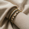 Onyx Kristall Armbandset