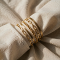 Armband Set goldfarben mit verschiedenen Gliederarten