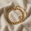 Armband goldfarben grobgliedrig