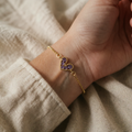 Violettes Liebesarmband | Gold