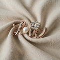 Roségoldfarben "Liebe" Knopf