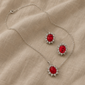 Schmuckset aus Weißgold