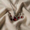 Weißgold Schmuckset
